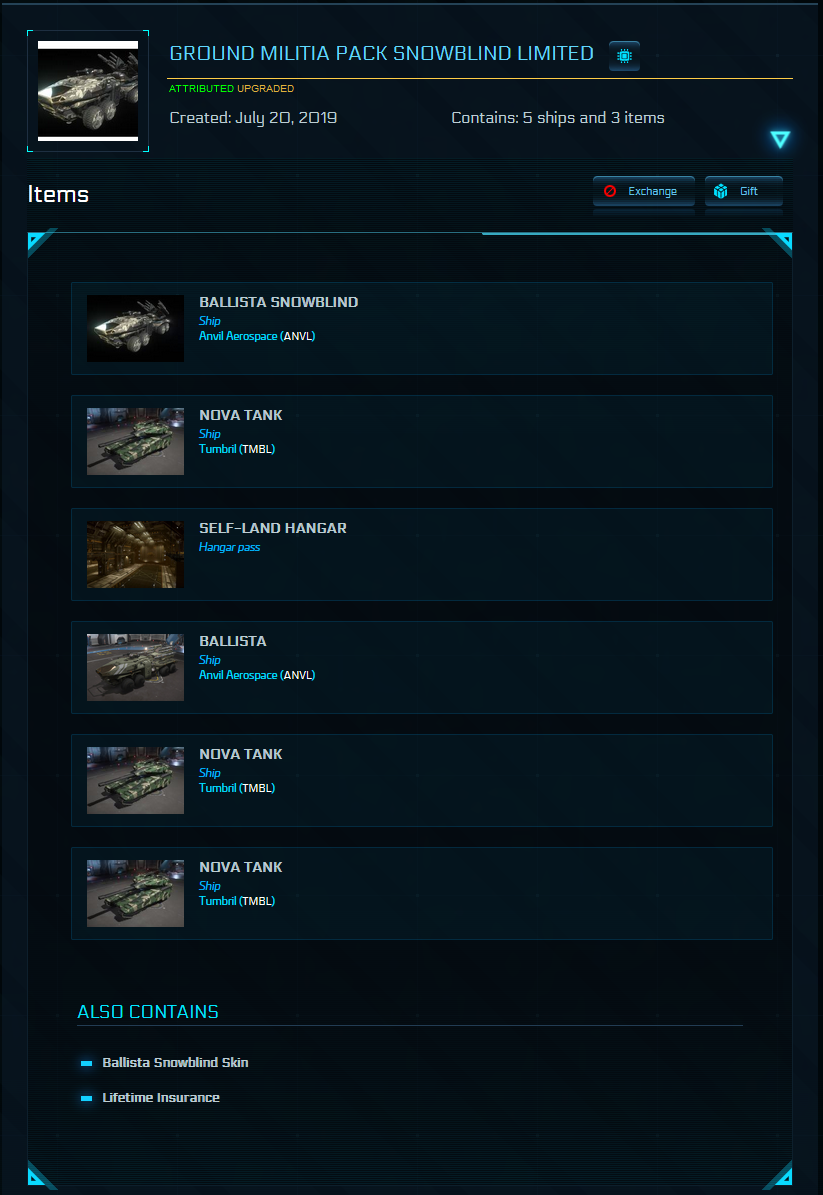 Ground Militia Snowblind Limited Pack - Original Concept LTI (SALE)