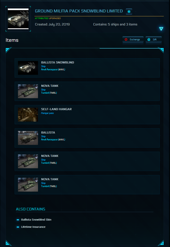 Ground Militia Snowblind Limited Pack - Original Concept LTI (SALE)