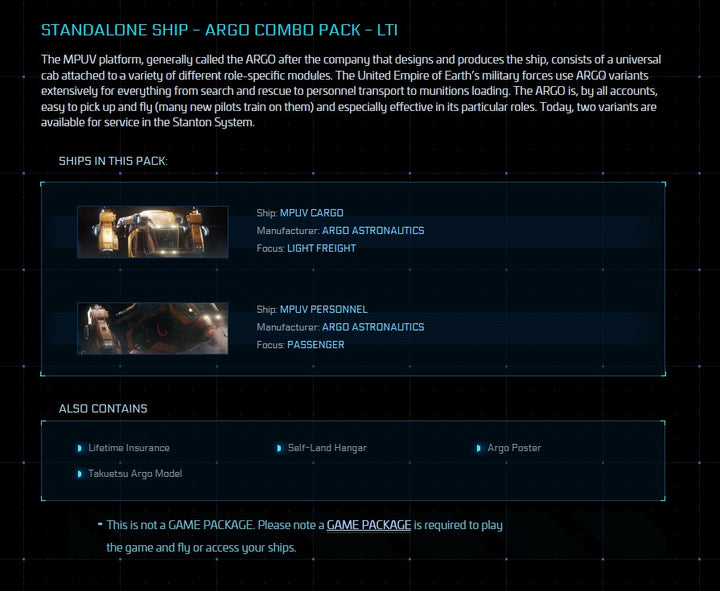 Argo Combo Pack (MPUV Cargo + Personnel) - Original Concept LTI