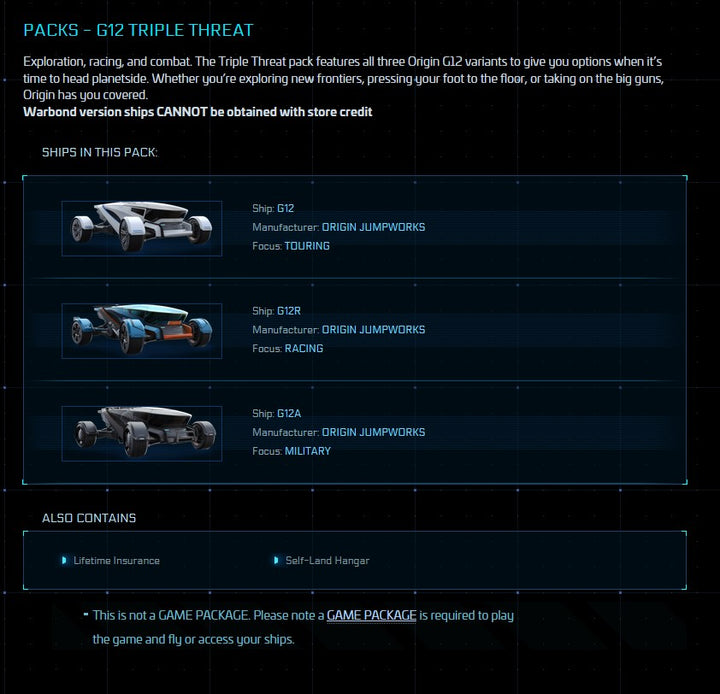 G12 Triple Threat Pack (G12 / G12R / G12A) - Original Concept LTI (SALE)