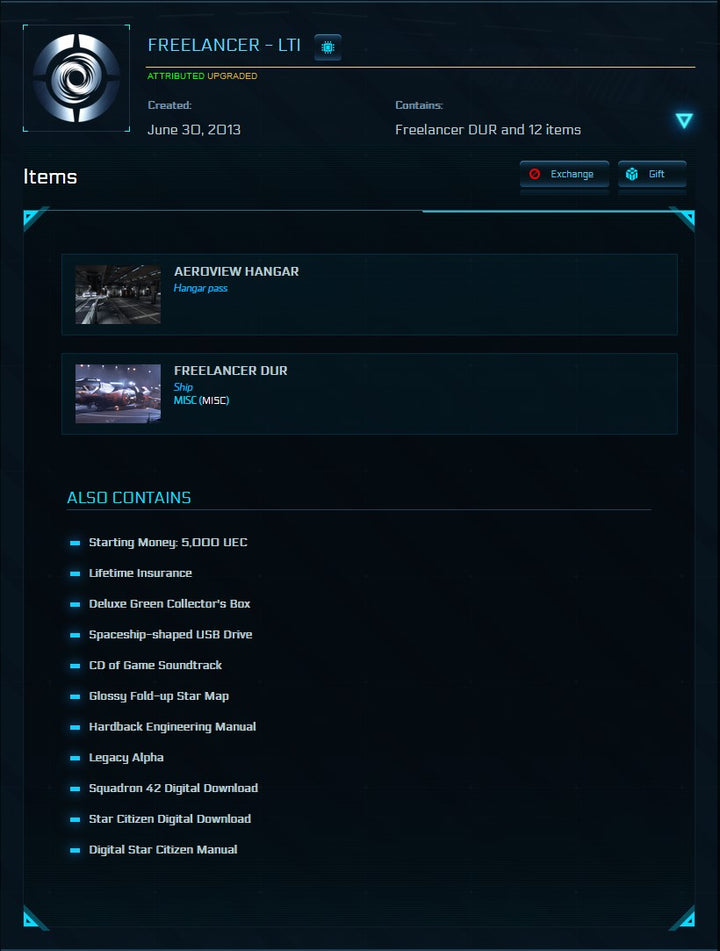 Freelancer + DUR upgrade - LTI (Rare Physical Collectors Version)