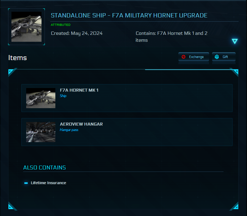 F7A Hornet MK I - Original Concept LTI (SALE)