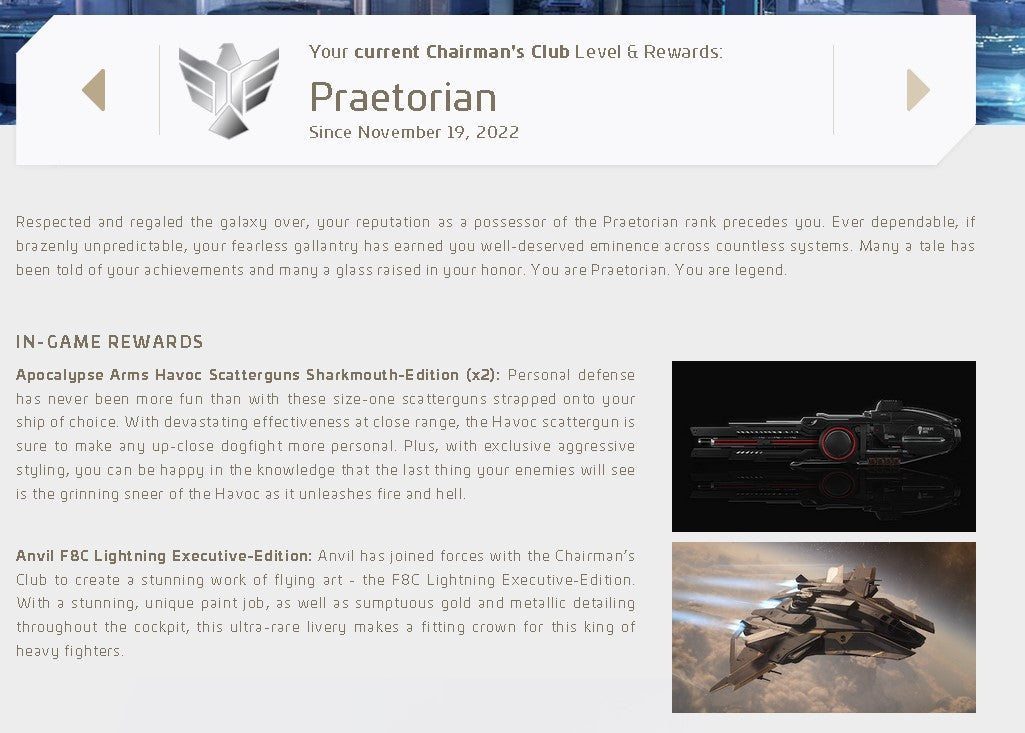 Praetorian Collectors Original Backer / Golden Ticket Account (Idris / AMD Omega / Raven / Pirate Gladius and more)