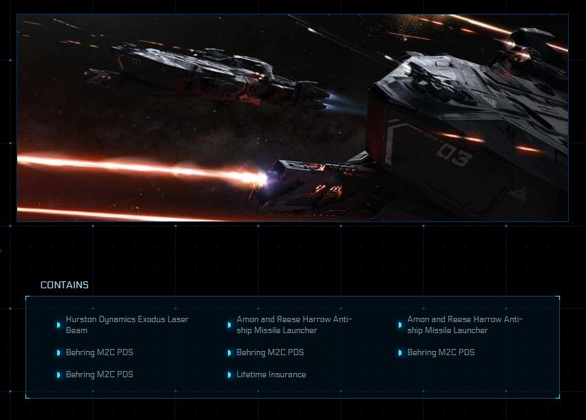 This aftermarket upgrade kit (initially produced for the UEE government seeking an improved patrol/protection plan) will bolster the offensive power of your Idris-P. Take your Idris from deterrent to destroyer with a load-out carefully curated for the specific purpose of repelling, engaging, and hunting attack fleets and other capital-class vessels.