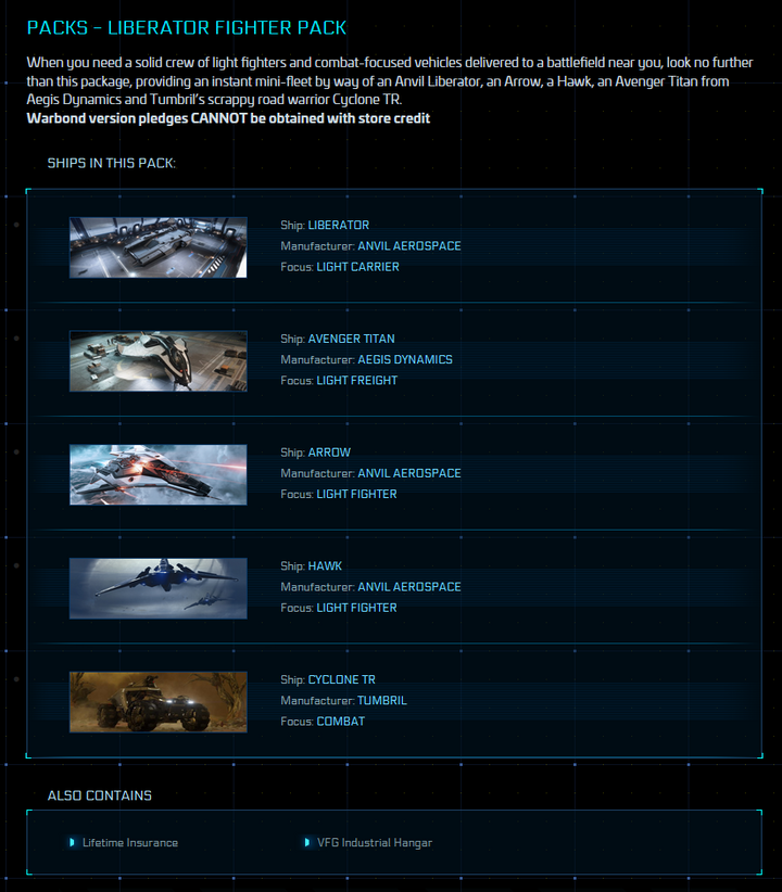 Buy Liberator Fighter Pack with LTI