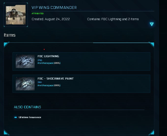 Wing Commander / Original Backer / Capital Ship Account (F8C, Kraken Privateer, AMD Omega )