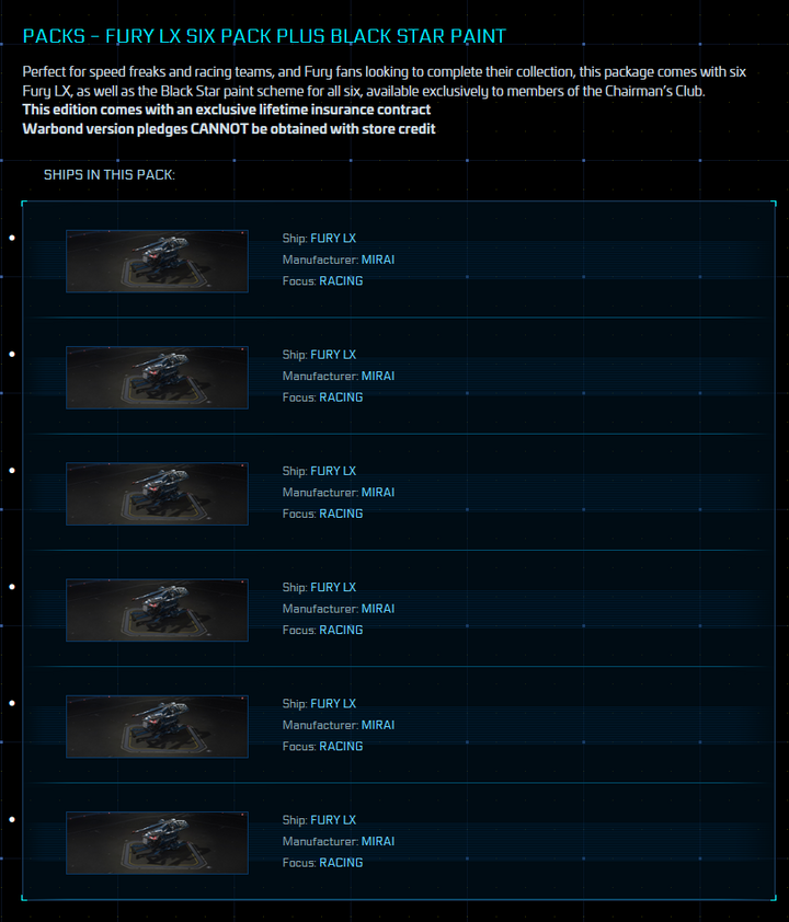 Fury LX Six Pack plus Black Star Paint - Original Concept LTI