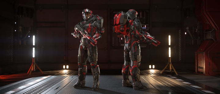 Buy CDS ADP-mk4 “Red Alert” Armor & Shotgun Kit for Star Citizen