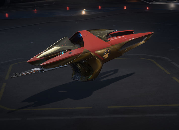 Skin Peinture STAR CITIZEN Pour Vaisseau 100i - Édition Limitée 'Auspicious Red Dog' 2954