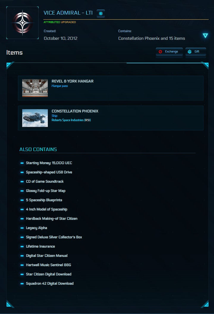 Vice Admiral + Phoenix Upgrade (Physical Signed Collectors Edition) - LTI