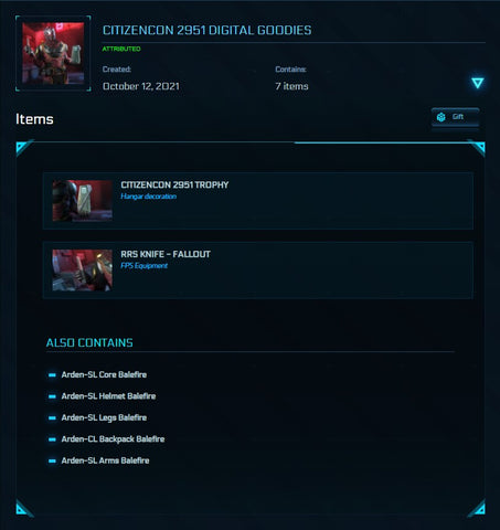 Buy CitizenCon 2951 Digital Goodies Pack for Star Citizen – The Impound