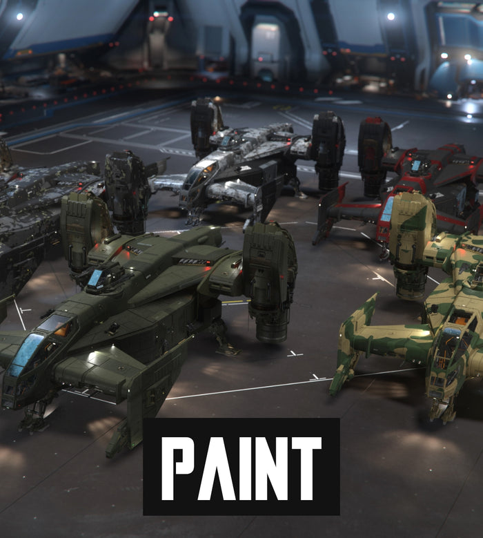 Exercise your right to express yourself with this ultimate collection of paint schemes for your Drake Cutlass. With five distinct liveries to choose from, you can deck your ship out for any clime, mission, or situation. These paints are compatible with all Cutlass variants.