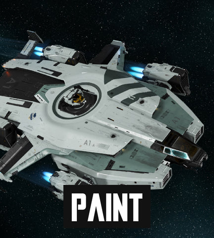 The Anvil Valkyrie is an out-and-out warship, with civilian editions differing little from the full-blown military dropships deploying troops the empire over. This light-grey paint gives civilian ships the same appearance as those currently in UEE service. This paint is compatible with all Anvil Valkyrie variants.