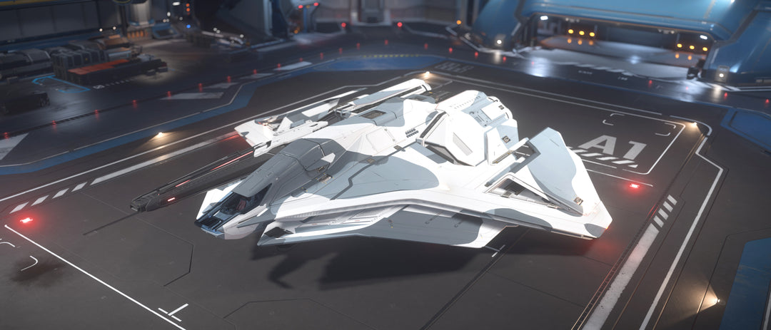 Modify your Ares with this white and grey camo paint scheme specifically designed for the IAE event on microTech. This paint pack is compatible with all Ares Star Fighter variants.