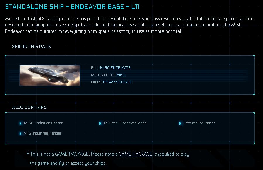 Endeavor - Original Concept LTI