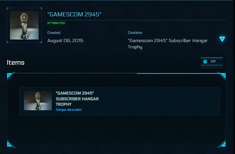 Gamescom 2945 Subscriber Trophy (SALE)