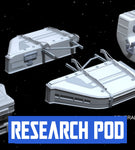 The General Research Pod (GRP) is intended as a multi-use facility that can support a variety of active scientific pursuits: microscopy, zero gravity experiments, biological studies and the like. With internal slots for precision scanners, sample and specimen collections, spectrometers and chemical analyzer, the GRP is capable of cataloging new experimental data as well as producing cutting edge compounds. Note: The GRP is intended for legal experimentation as authorized by the UEE only.