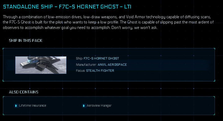 F7C-S Hornet Ghost MK I - Original Concept LTI