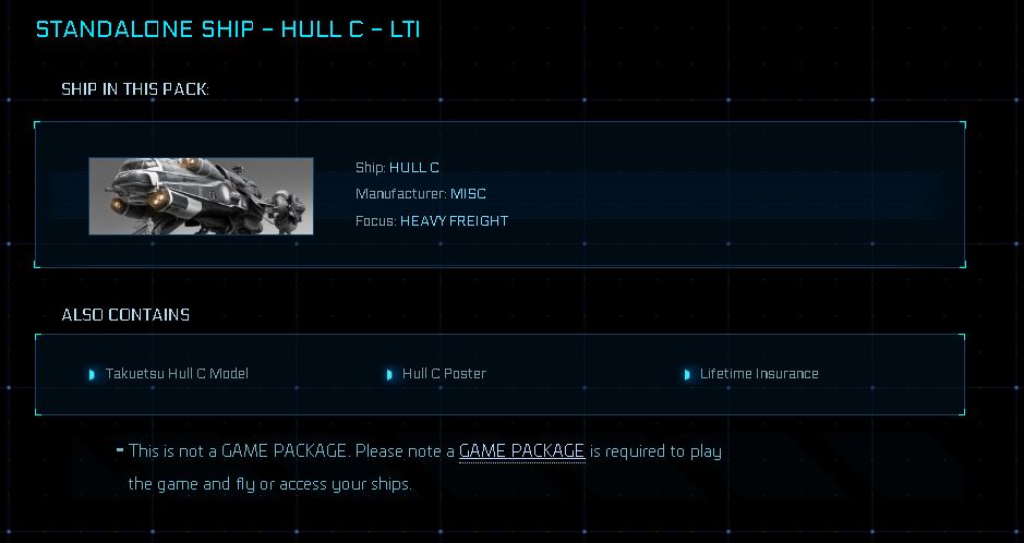 Buy Hull C Original Concept with LTI for Star Citizen – The Impound