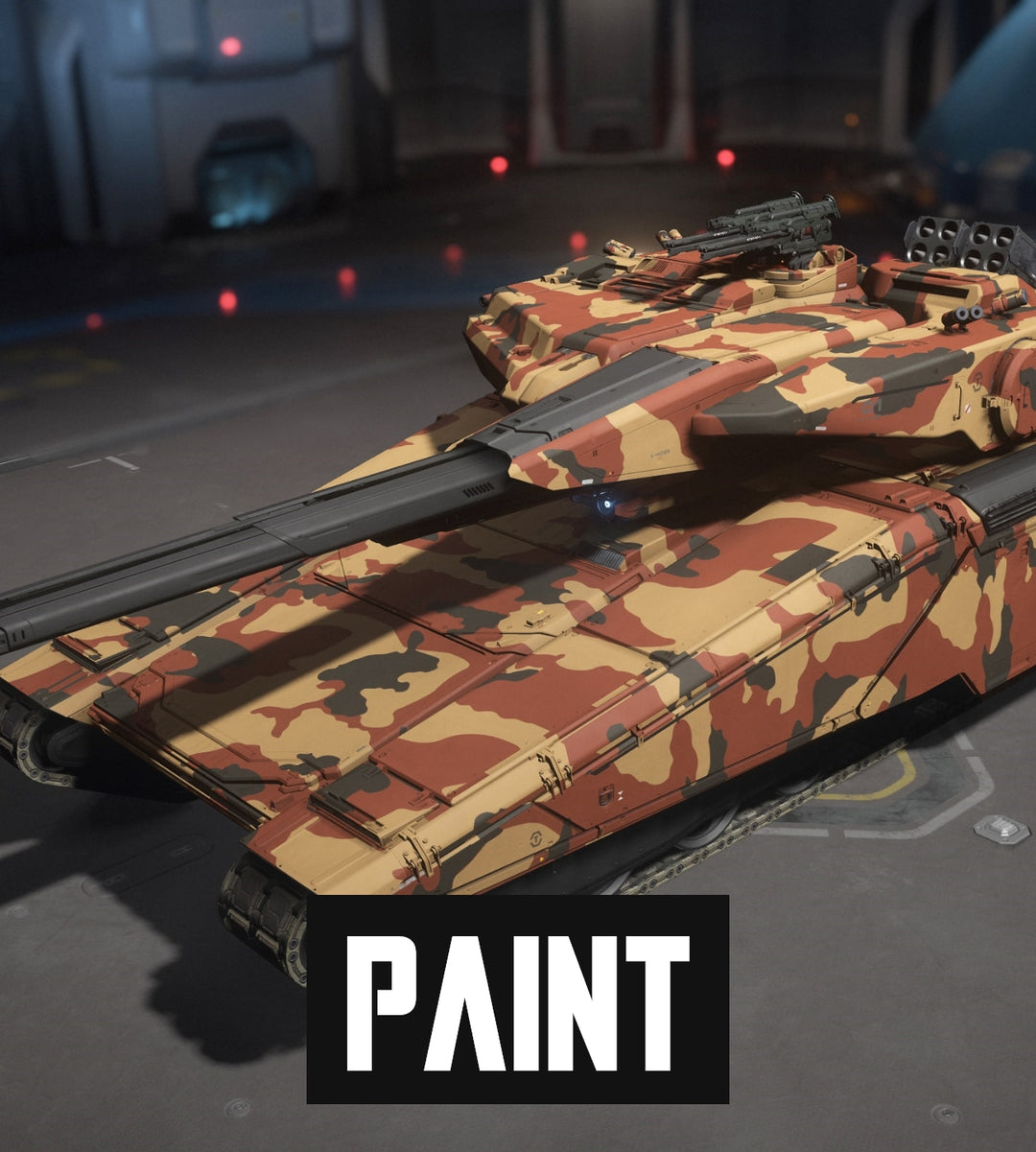 Boost your battlefield dominance with this explosive camo paint scheme for your Tumbril Nova.