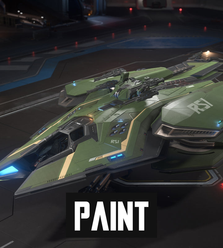 The Blight livery for the Scorpius paints this advanced combat platform green with black and tan highlights.