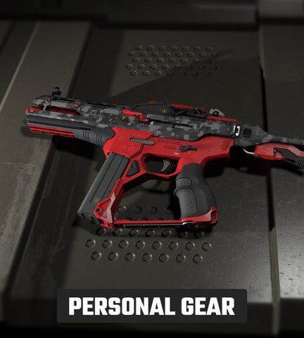 The Behring-crafted P8-SC has been the ballistic submachine gun of choice for the UEE Marines since it first came off the production line, but since then, many have come to rely on this weapon for their own personal safety and protection. The “Red Alert” edition mixes grey and a vibrant red for a bold and dynamic design.