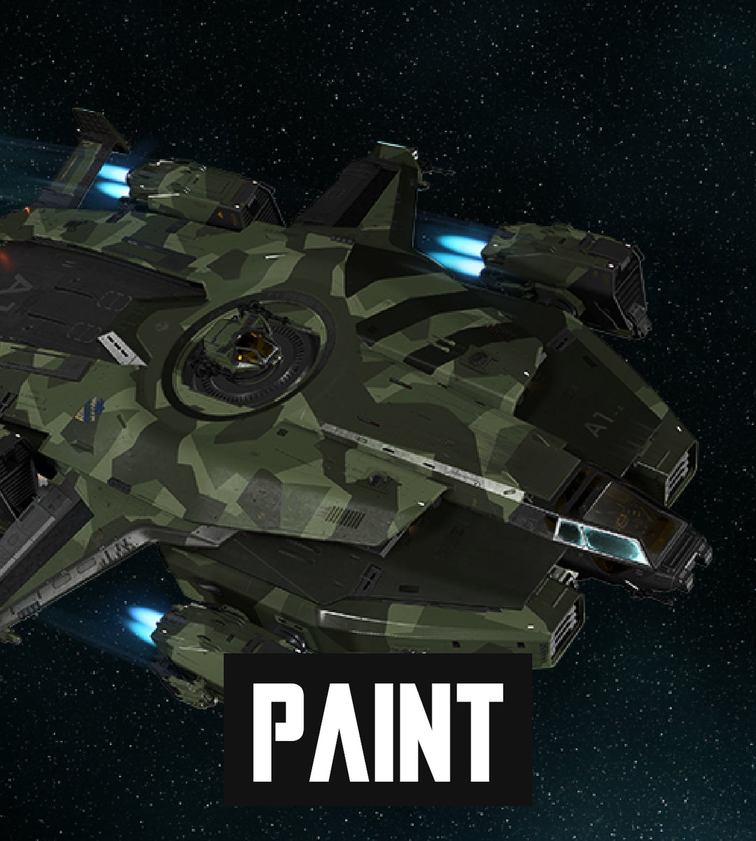 The Anvil Valkyrie is an out-and-out warship, with the civilian editions differing little from the full-blown military dropships deploying troops the empire over. The Splinter paint gives civilian ships the same appearance as those currently in UEE service. This paint is compatible with all Anvil Valkyrie variants.