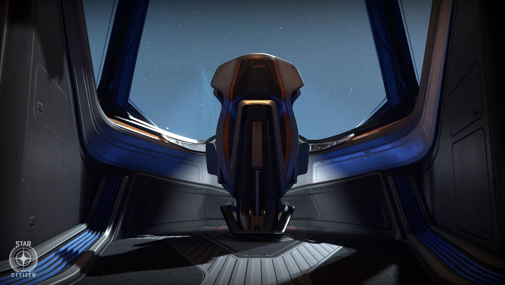 300i - Flight seat in the cockpit of the 300i in Star Citizen