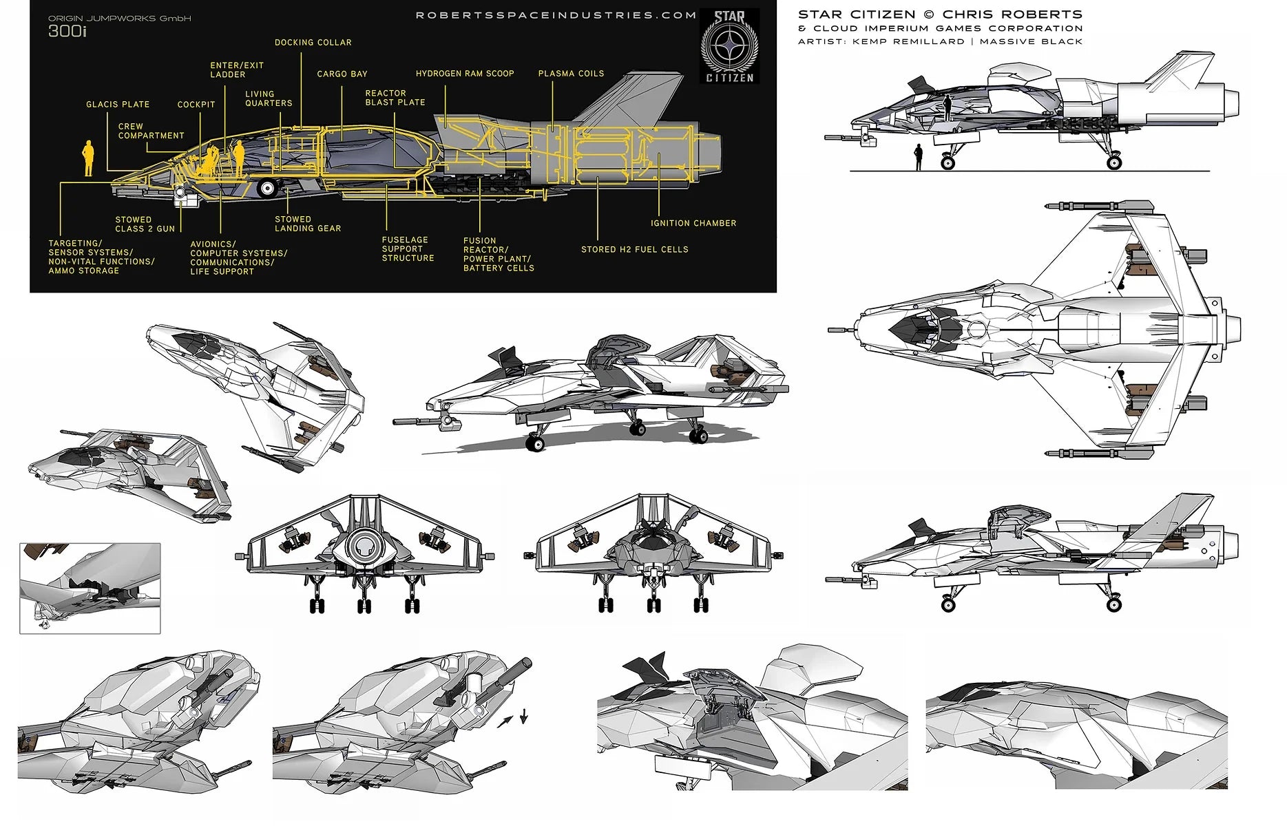 300i - Concept Art for Star Citizen by Kemp Remillard