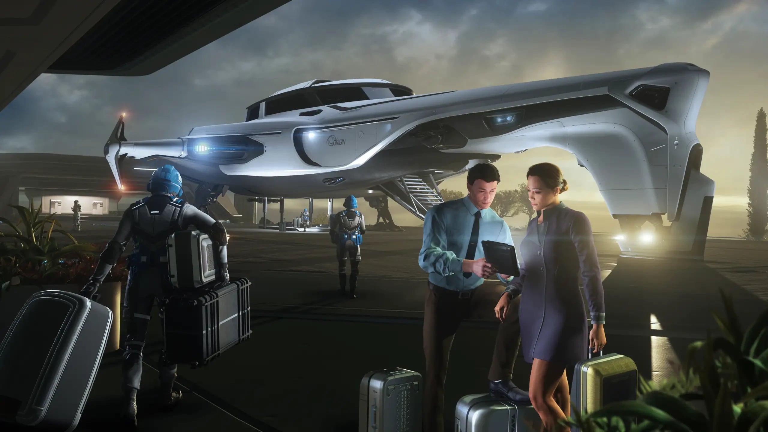 400i - Landed Loaded with personal luggage in Star Citizen