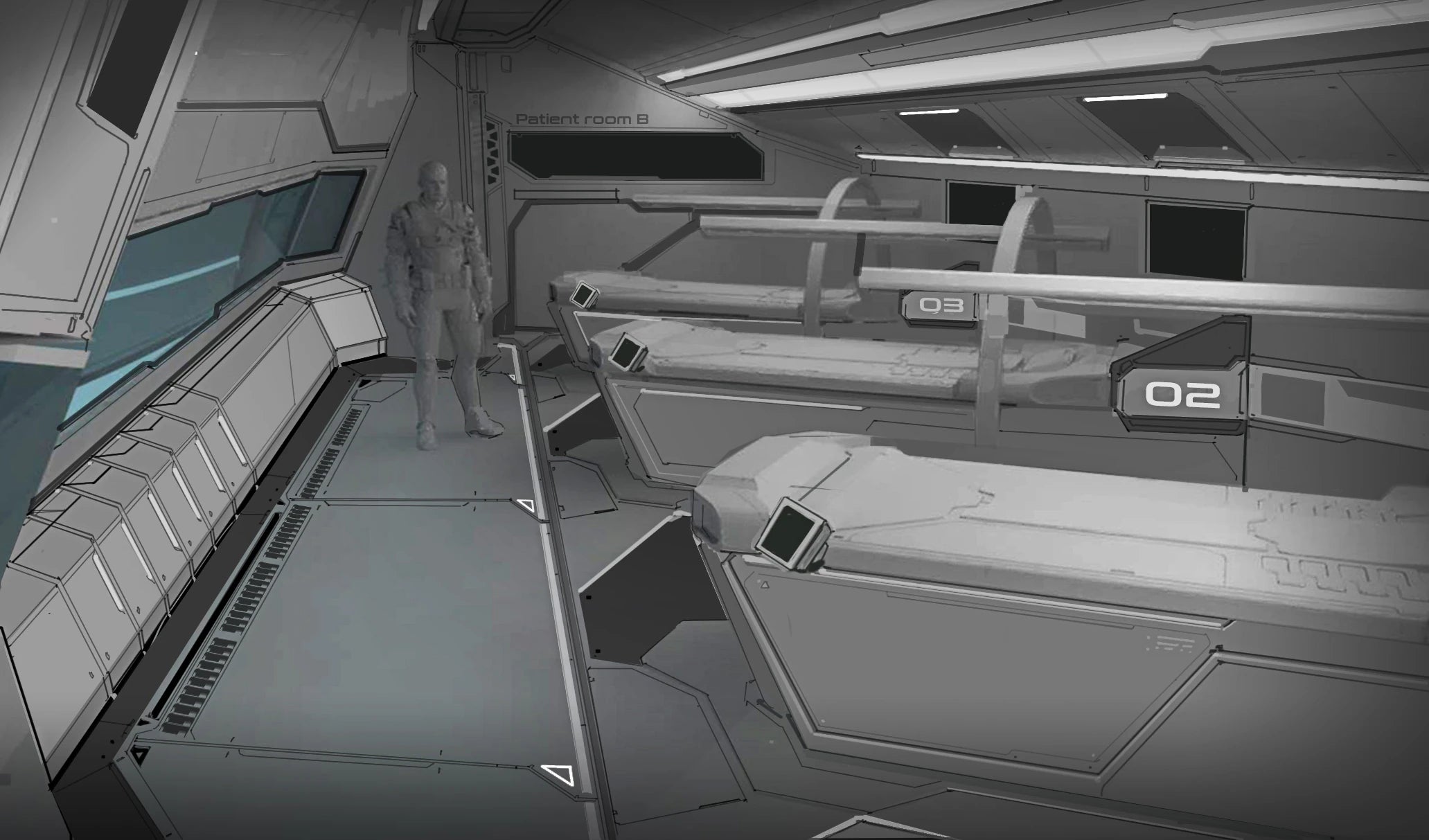 Apollo Medivac - Apollo - 3 bed patient room concept in Star Citizen