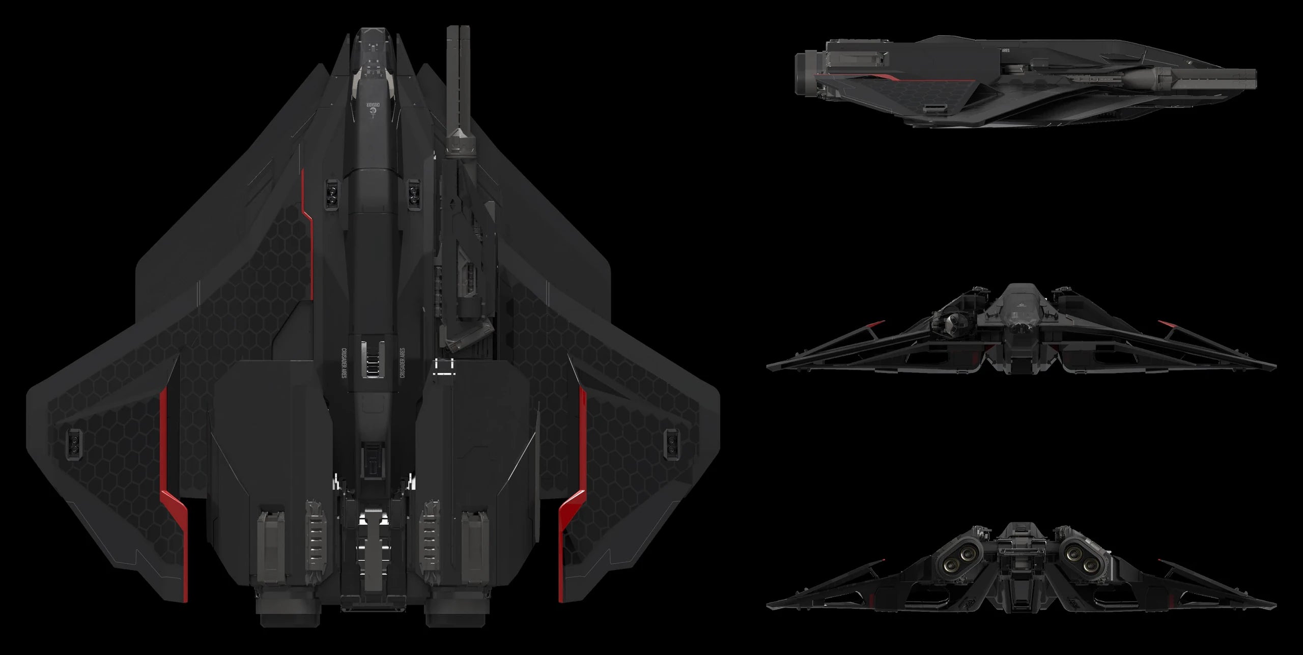 Ares Inferno - Various Views - Black background