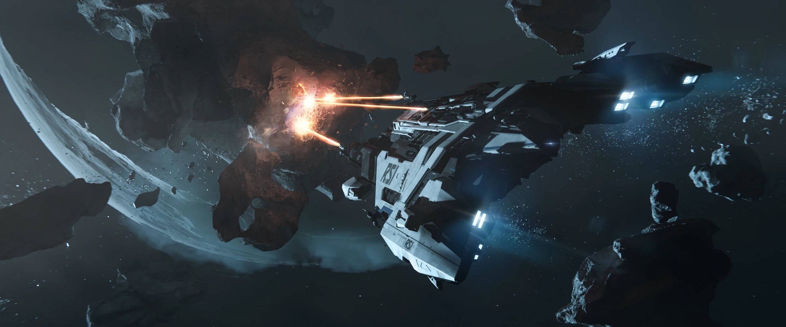 Arrastra - mining in Asteroid Field in Star Citizen