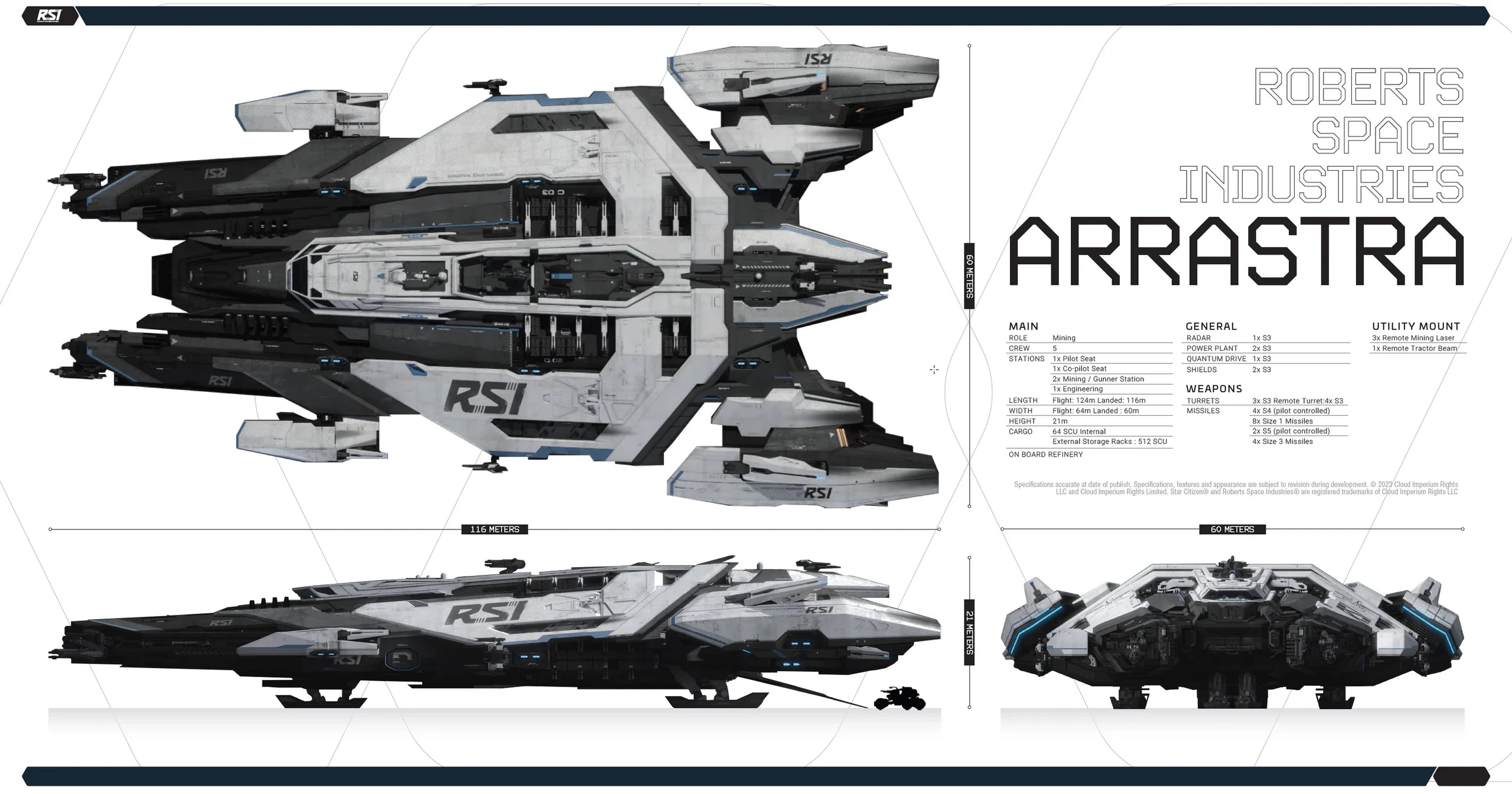 Arrastra spec sheet