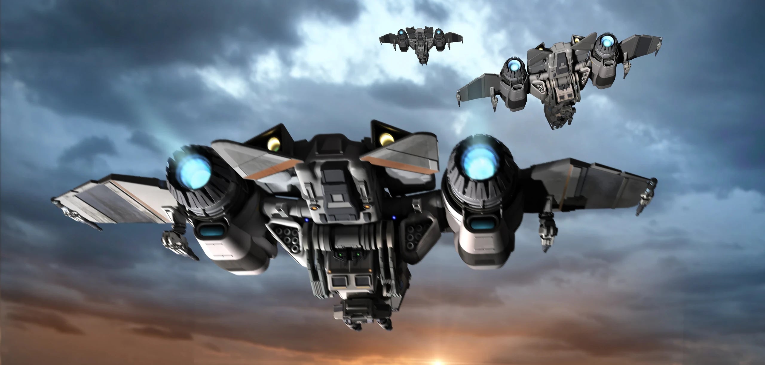 Buccaneer - s in formation in Star Citizen