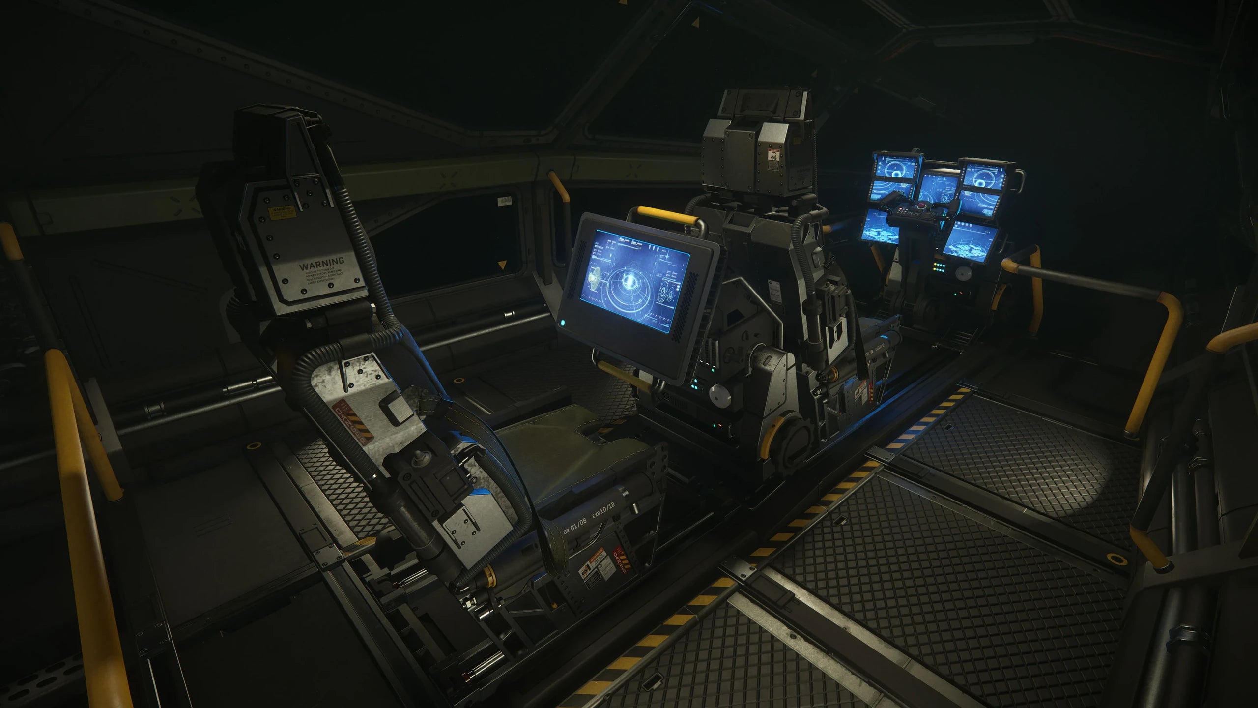 Caterpillar - The interior of the command module of Drake Caterpillar in Star Citizen