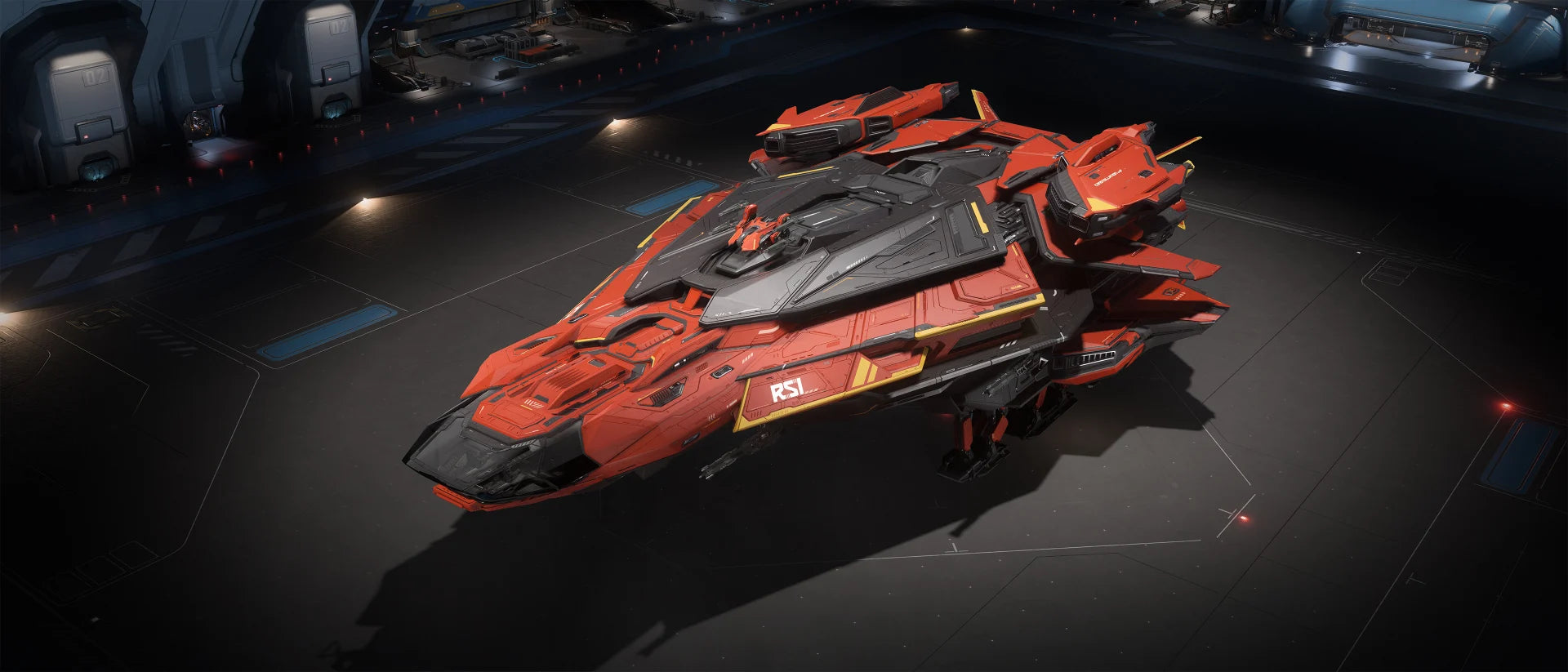 Constellation Mk V Centaurus wearing the red, dark grey, and yellow Heritage paint