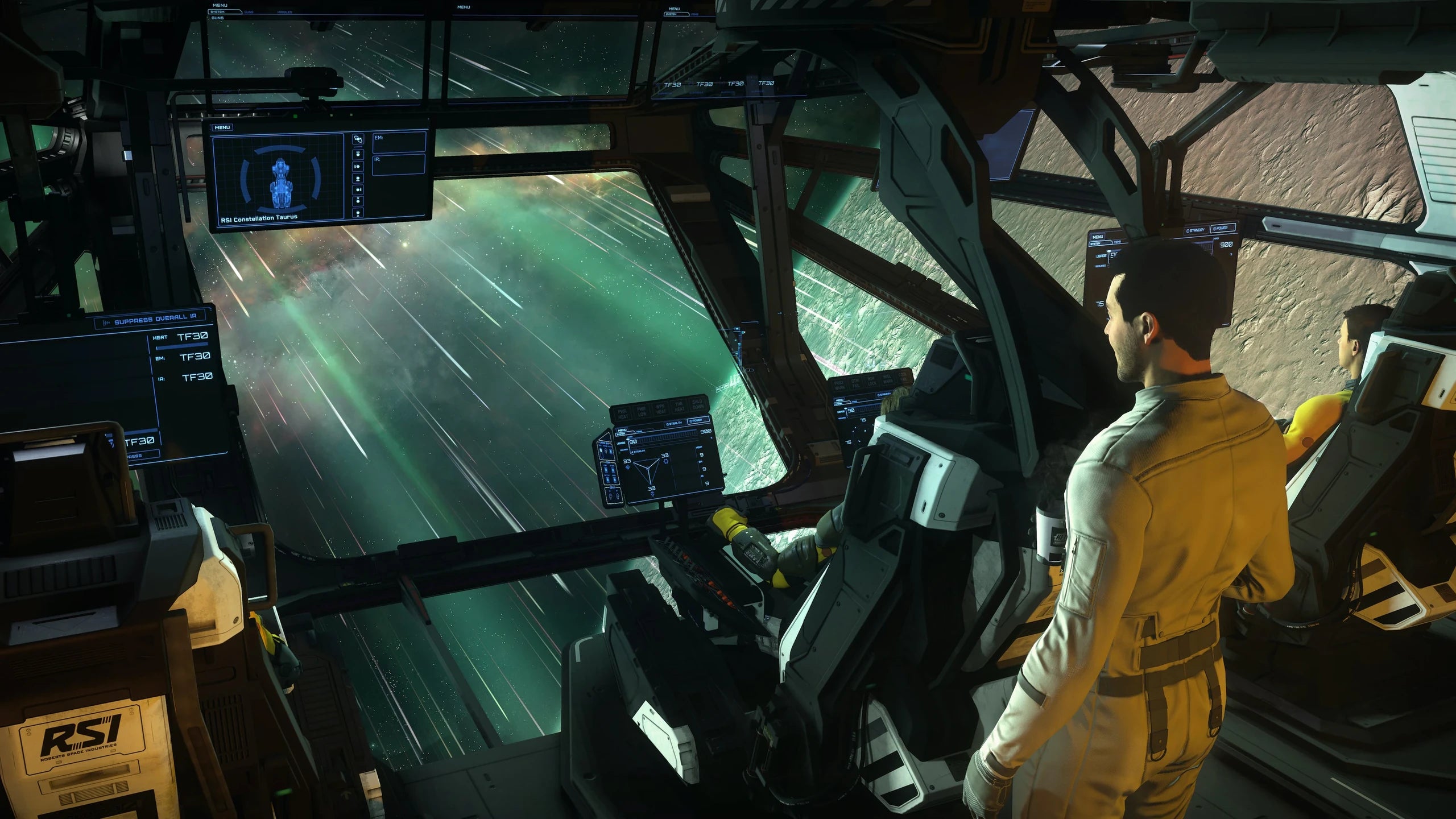 Constellation Taurus - Bridge behind captains seat in Star Citizen