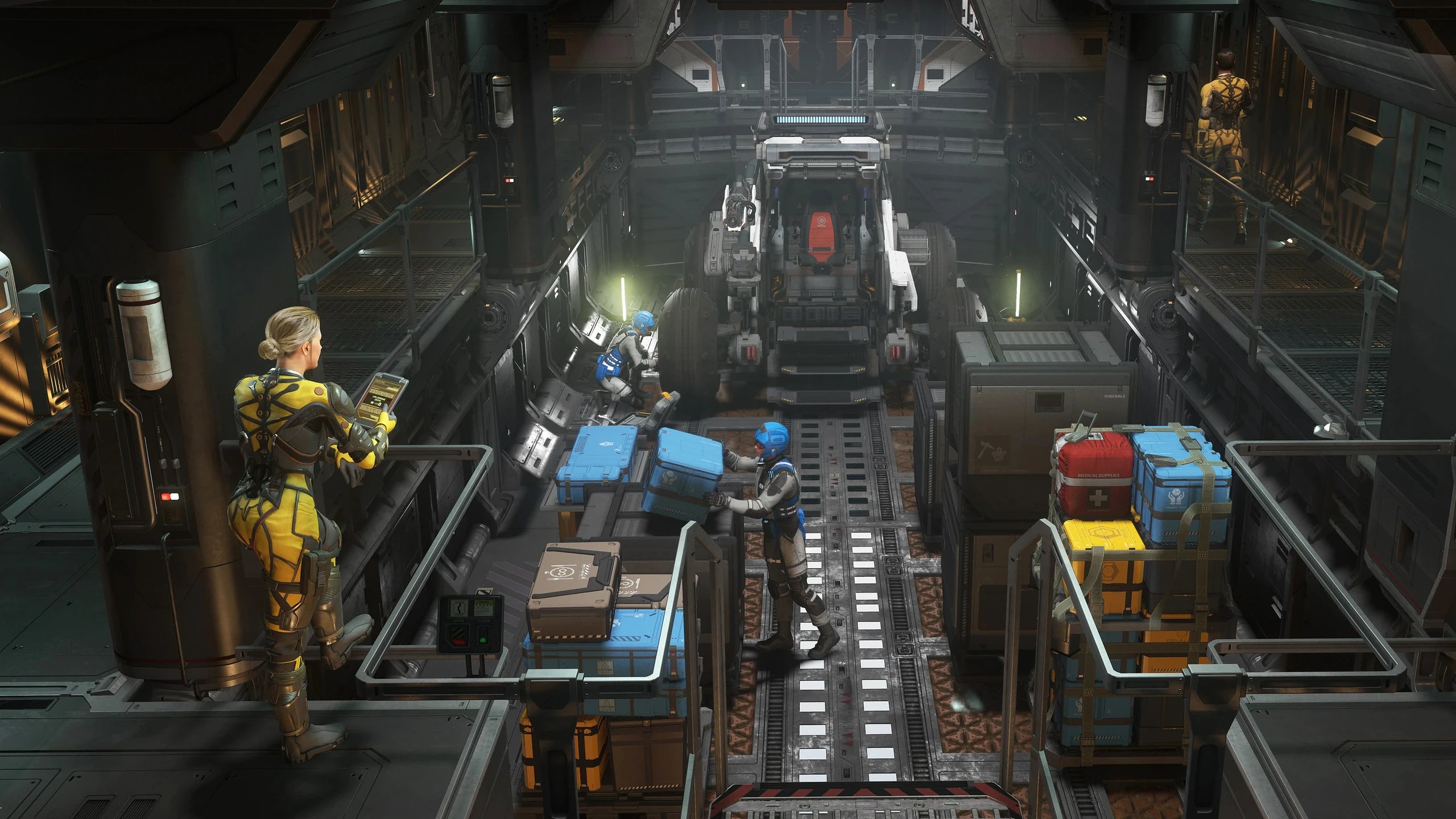 Constellation Taurus - Inside main cargo hold in Star Citizen