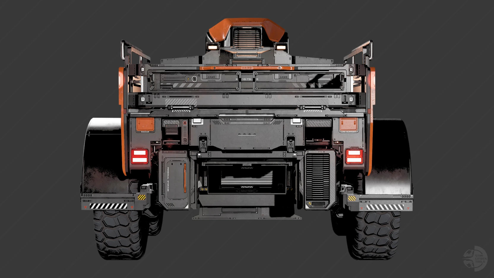 CSV-SM 3D model - Rear