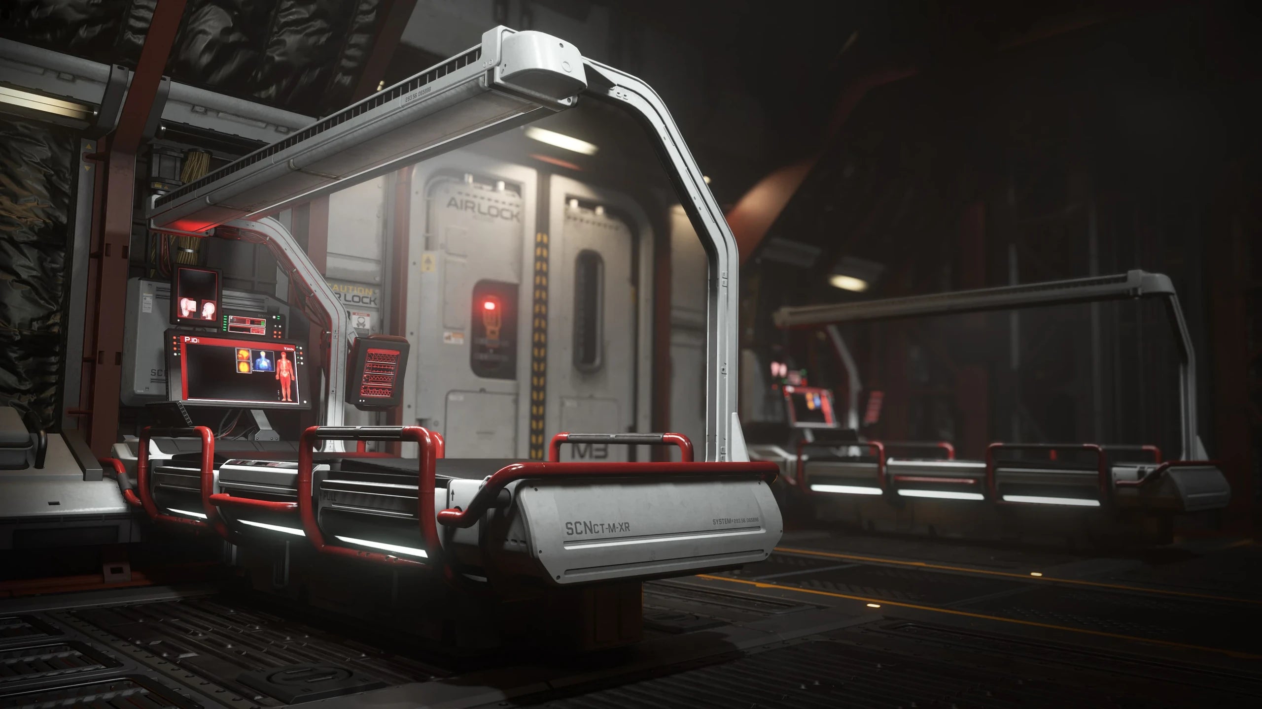 Cutlass Red - Concept art of the Cutlass Red medical bed in Star Citizen