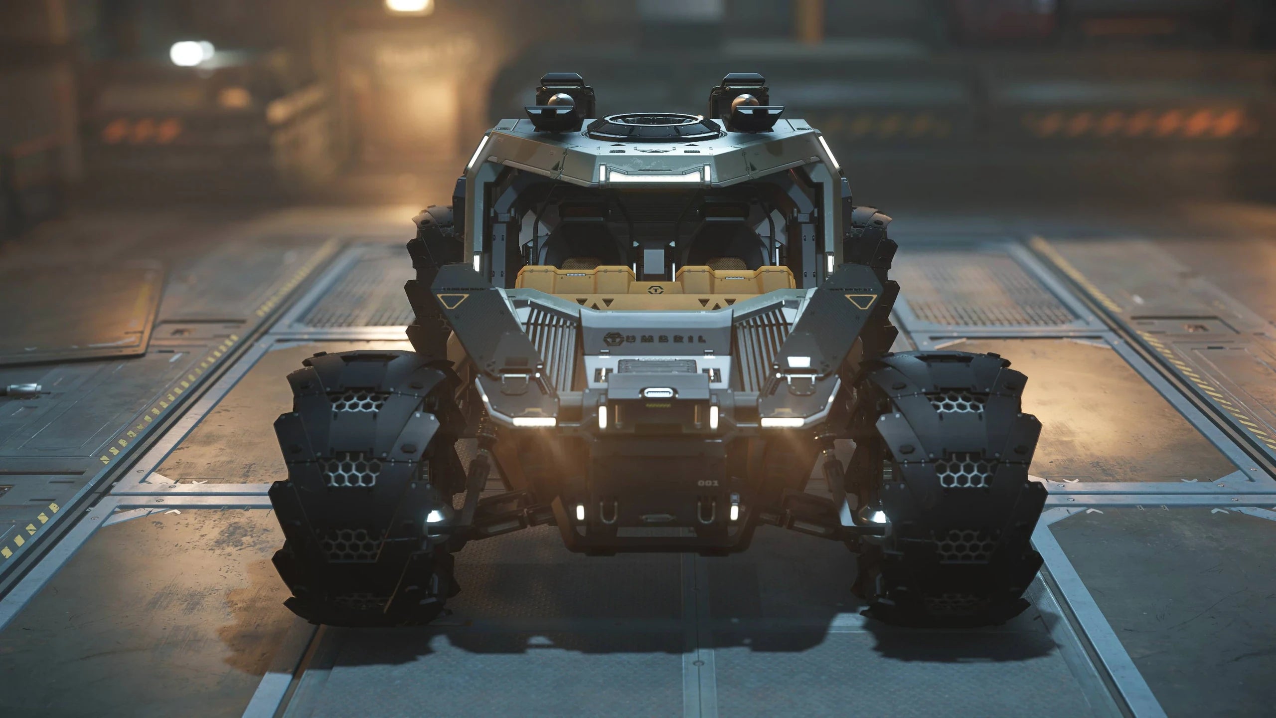 Cyclone AA - in garage with blured back - Front in Star Citizen