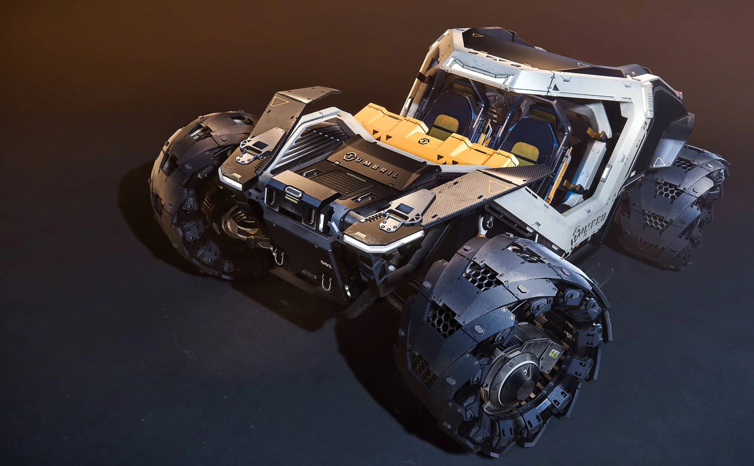 Cyclone - on dark grey ground with brown back - Isometric in Star Citizen