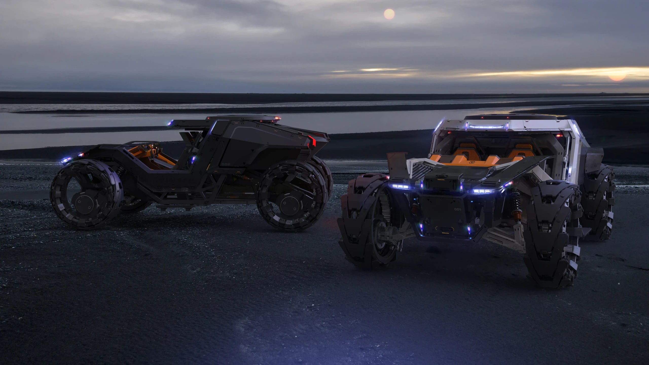 Cyclone RN - Concept art of the Cylone RN on a beach in Star Citizen