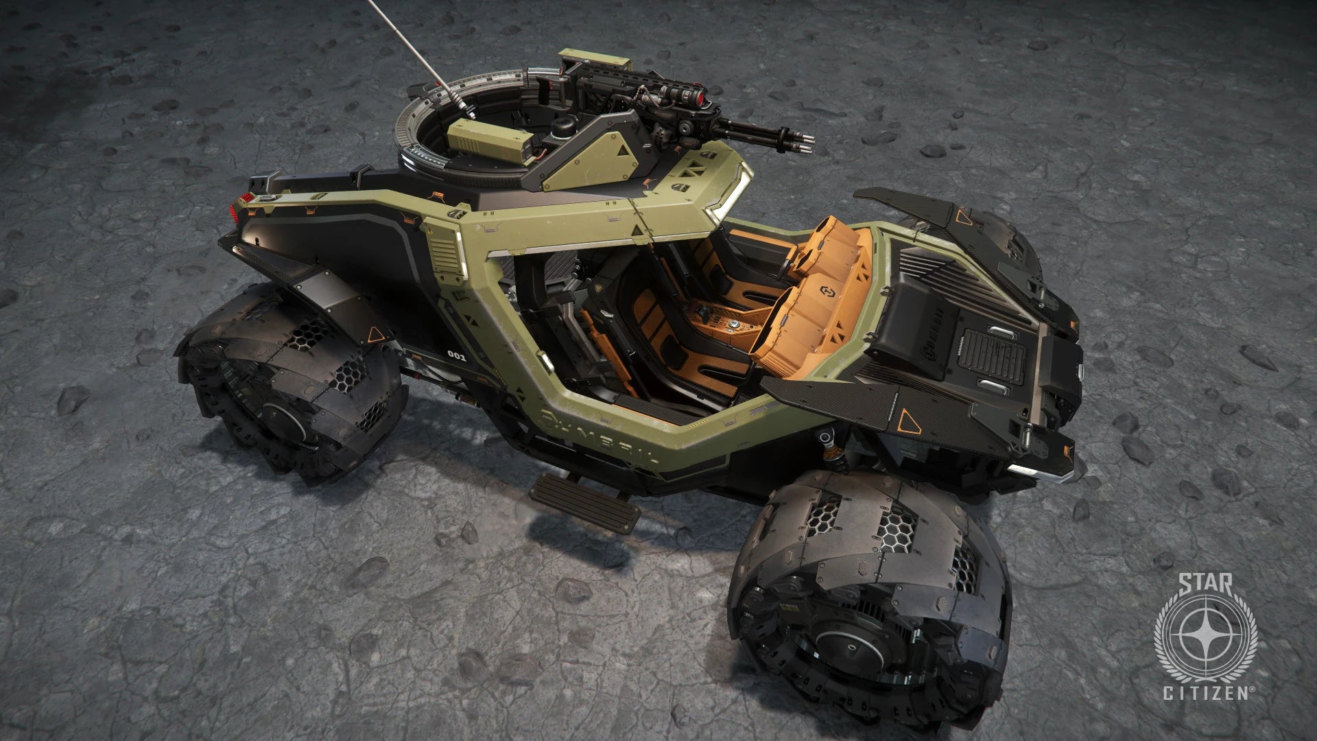 Cyclone TR - on grey surface - Starboard in Star Citizen
