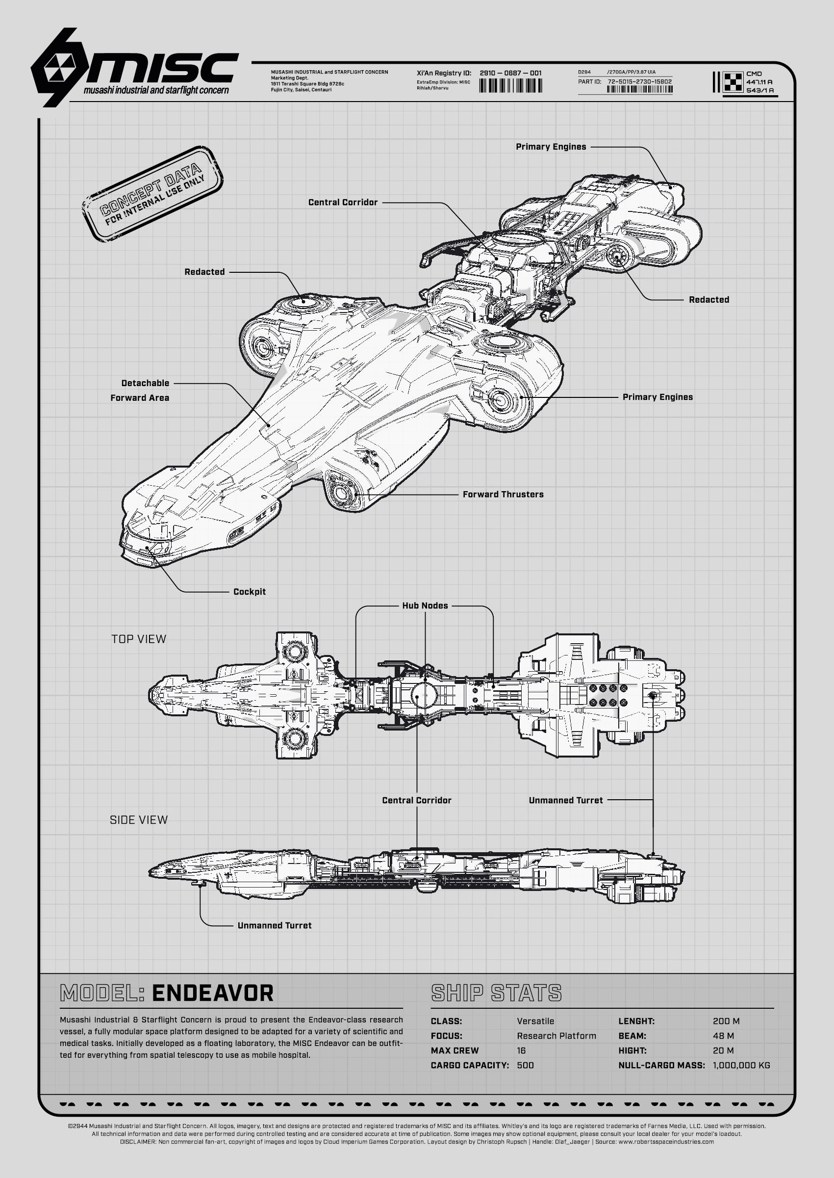 Endeavor - MISC Endeavor Ship Stats in Star Citizen
