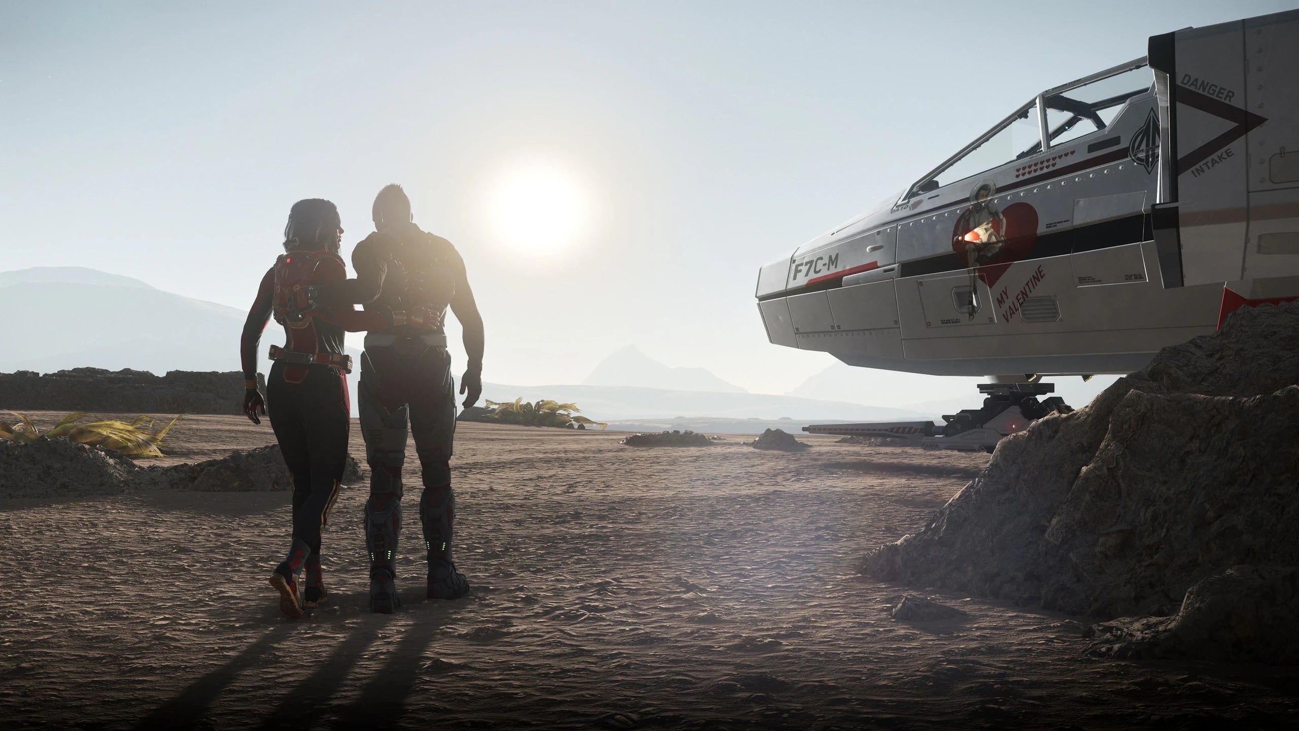 F7C-M SH Heartseeker MK I - An Anvil Hornet and a couple spending time together in celebration of the in Star Citizen