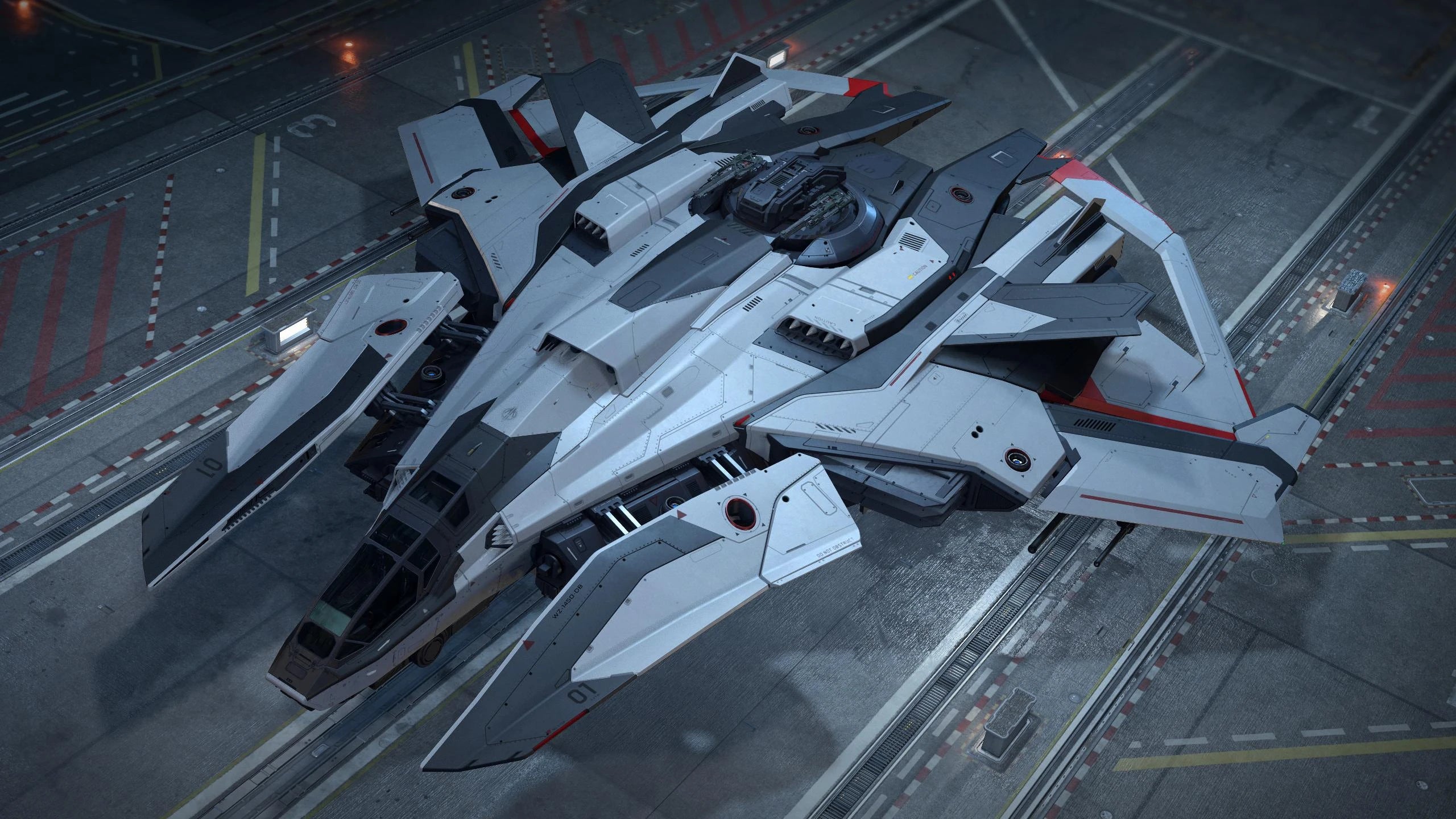 F8C Lightning - F8C landed with lightning behind it
