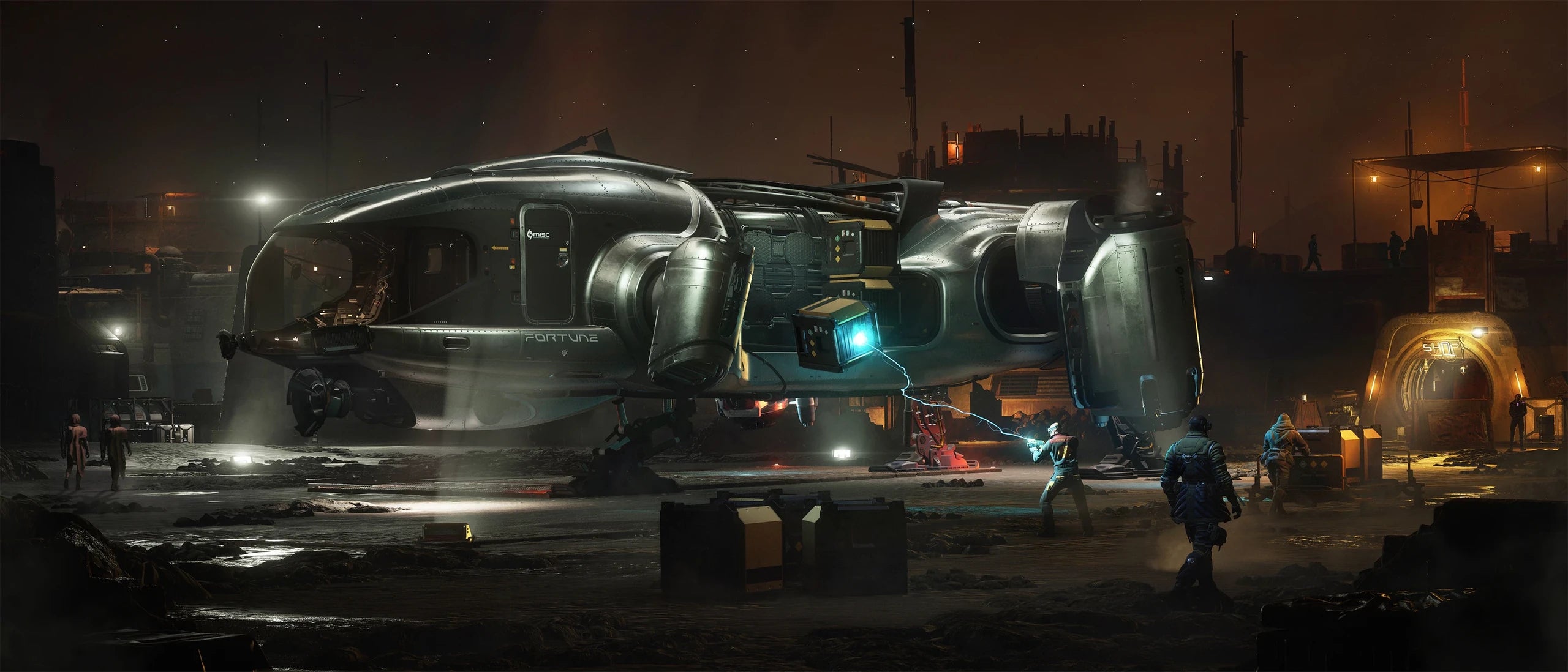 Fortune - landed manual cargo transfer in Star Citizen