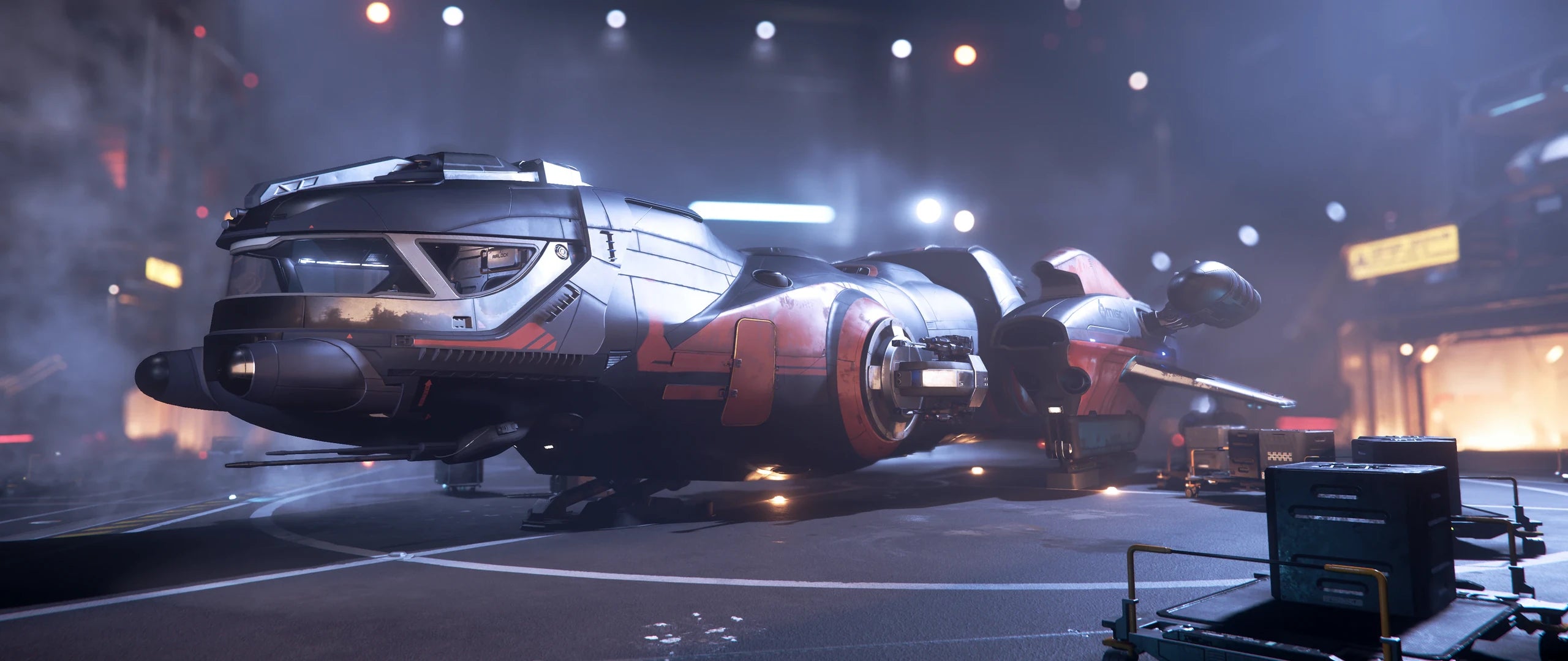 Freelancer DUR - Hangar shot in Star Citizen